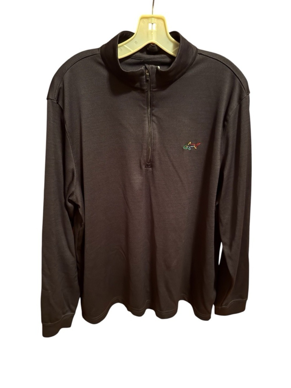 Men's Black Quarter Zip Pullover Large